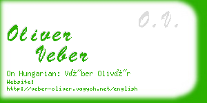 oliver veber business card